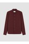Burgundy Regular Fit Dobby Men's Shirt - 5