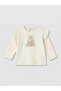 Ecru Rabbit Printed Baby Girl Set - 4