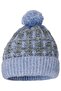 Women's Patterned Pompom Knitted Winter Beanie - 4