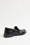 Loafer 2602 - Classic Leather Look Black Women's Loafer - 3