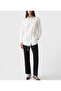Designed Collar Lace Detailed Cotton Shirt - 5