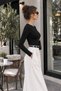 Women's Round Neck Long Sleeve Cotton Lycra T-Shirt - 2