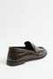 Loafer 2517 - Classic Leather Look Oval Toe Bitter Brown Waterway Women's Loafer - 5