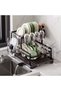 Dish drainer with 2 levels, multifunctional for kitchen - 2