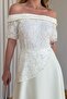 Ecru Embroidered Dress - 3249 - 4
