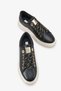 Women's Wedge Sneaker Sports Shoes Dainla Black - 3