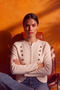 Gold Buttoned Knitwear Napoleon Jacket - 2