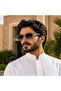 Premium Men’s Architectural Square Sunglasses – Gradient Lenses, Textured Temples & Refined Full-Rim Frame - 4