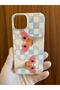 iPhone 15 Duck Printed Velvet Inside Launch Silicone Phone Case (White Case) - 6