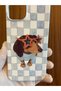 iPhone 13/14 Glasses Dog Printed Inside Velvet Launch Silicone Phone Case (White Case) - 3