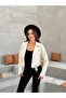 Snake Skin Textured Belted Short Jacket - 5