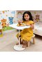 Cloud Small Coffee Table, Cute White Bear Side Table with Height Adjustable, Sofa End Table for Snac - 6