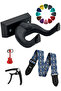 Gsr-15-Pak Special Design Patterned Guitar Shoulder Strap and Wall Hanger Set - 2