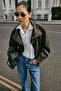 Belted Faux Suede Women's Jacket - 3