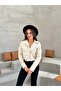 Snake Skin Textured Belted Short Jacket - 4