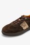 Eldam Women's Genuine Leather Sneaker Sports Shoes - Brown Suede - 6