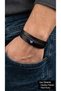 Ceravio Talisman Black Leather Men's Bracelet - Multi-Row Design with Evil Eye Beads