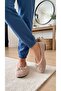 Women's Mink Sherpa Furry Bowknot Casual Ballerinas 1 cm Byndsharp01 - 4