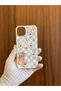 iPhone 13/14 Cat Printed Velvet Inside Launch Silicone Phone Case (White Case) - 4