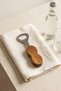 Festa Acacia Handle Metal Bottle Opener 14 X 4 cm Wooden Handle Cap Opener