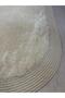 Nerissa 2-Piece Plush Bath Mat Set Round and Oval Mat Sets with Non-Slip Base, Soft Textured, Stylish and Decorative Bath Rug, Modern Design - 6