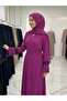 Stylish Dress with Stone Details on the Sleeves - 2