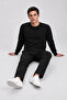 Men's Seasonal Regular Fit Black Collar Basic Sweater - 4