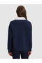 Navy Blue Comfort Fit Sweatshirt 50331309-Vr033 - 5