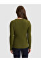 Khaki Slim Fit V-Neck Sweater 50331474-Vr027 - 6