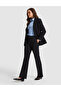 Black Straight Fit Fabric Trousers 50331136-Vr046 - 3