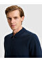 Navy Blue Slim Fit Basic Sweatshirt 50334013-Vr033 - 2