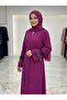 Stylish Dress with Stone Details on the Sleeves - 3