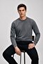 Men's Seasonal Regular Fit Smoked Collar Basic Sweater