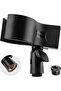 Microphone Clip Holder, Large Mic Mount for Stand, Fits 1.26-2.3 in Diameter, Includes 5/8" to 3/8"