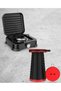 Ultimate Camping Combo of DENX DX2805 Single Gas Stove 2200W and Folding Portable Telescopic Stool For Camping And Fishing Multifunctional for Camping Garden Fishing Hiking Travel BBQ, Adjustable Plas - 4