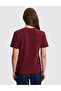 Burgundy Regular Fit Basic T-Shirt 50331306-Vr014 - 5