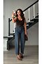 Dark Blue Belted Skater Jean - 4