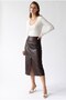 7045 Women's Cashmere Blend Soft Textured U-Neck Knit Sweater White - 4
