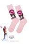 Kuromi Hi Knee-Length Long Socks Pink