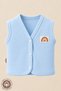 Unisex Baby Rainbow Emblem 100% Cotton 3-6-9 Months Combed Cotton Baby Vest Single