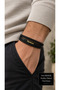 Kelmario Nationline Black Leather Men's Bracelet - Multi-Layered Weave with Turkish Text