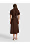 Brown Regular Fit Woven Dress 50321289-Vr029 - 5