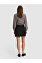 Black A-Line Woven Skirt 50331541-Vr046 - 5