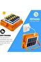 400W LED Portable Solar Work Light, 5 Modes Camping Lamp with USB Charging Port, Emergency Work Ligh - 3