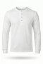 Men's Ecru 6211 Buttoned Collar Waffle Sweatshirt - 4