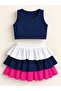 Girls' Ruffled Skirted Swimsuit Set – Stylish and Comfortable Design 12937