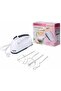 HE-133 Electric Hand Mixer, 7 Speed, White with Stainless Steel Beaters