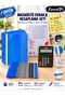 12 Digit Black Calculator Set |   10 Blue Wire-Bound Files + 100 A4 Pocket Files + 10 Blue Ballpoint Pens