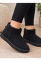 Women's Winter Thick Sole Fur Lined Suede Slippers & Home Shoes
