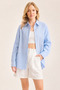 Striped Mini Drop Hem Shirt - 3